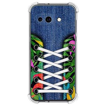 Capa de Silicone Tumundosmartphone à Prova de Choque para Google Pixel 9a 5G | Design de Ténis - 13 desenhos - 1