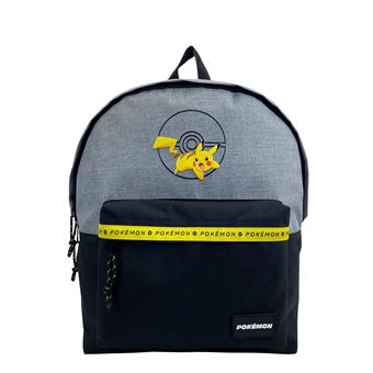 Mochila DAM Pokemon Pikachu | Adaptável a carrinho | Cinzento - 1