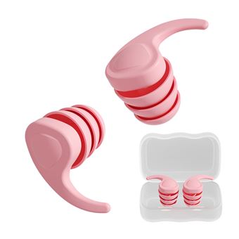 Tampões de Silicone para os Ouvidos BAYKAR | Crianças | Antirruído | Impermeáveis | QT18 | Rosa - 1