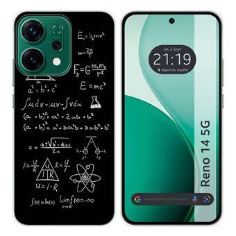 Capa Tumundosmartphone de silicone para Oppo Reno 14 5G | Fórmulas Desenhos Design - 1