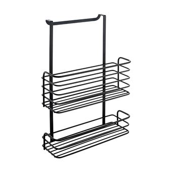 Suporte Duplo Metaltex Galileo Lava com Acabamento Touch-Therm® - Preta - 1