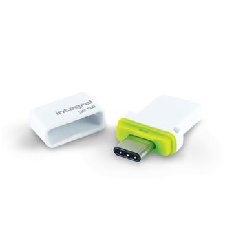 Unidade de Memória Usb Integral INFD32GBFUSDUAL3.0-C | Branco, Verde - 1