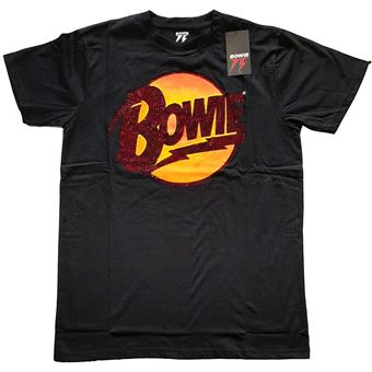 T-shirt Rock Off DAVID BOWIE | Diamond Dogs Logo | Preto | XL - 1