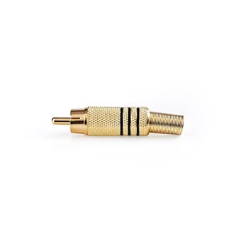 conector Nedis CAVC24903BKG  RCA Preto, Dourado - 1
