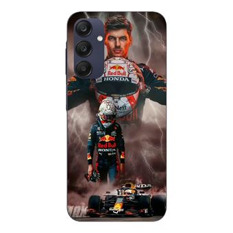 Capa Maniacase para Samsung Galaxy A25 | Verstappen relâmpago Fórmula 1 Capacete F1 - 1