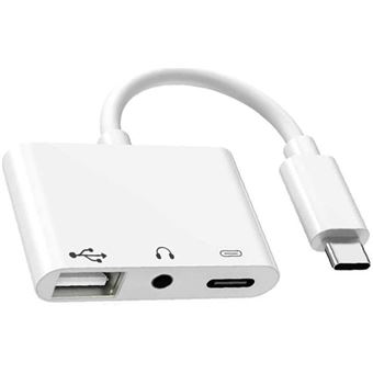 Adaptador de Auriculares Tipo-C com PD Orysin | Compatível Telefone e PC - 1