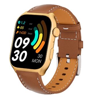 Smartwatch CHRONUS | 2,0" | IP68 | Monitor FC | Sono | Pressão | 100+ Atividades | Castanho - 1
