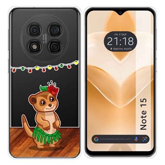 Capa de silicone TUMUNDOSMARTPHONE para Ulefone Note 15 | transparente desenhos Meerkat - 1