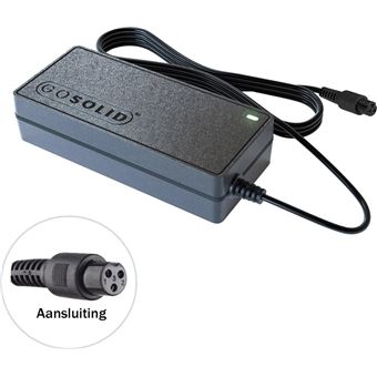 Carregador compatível GO SOLID! com Denver DBO-6520, HBO-6610 hoverboard 29.4V / 2A - 1