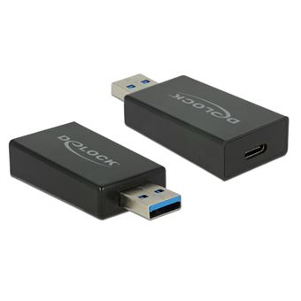 Cabo de interface/adaptador de género DeLOCK 65689 cable gender changer USB 3.1 Gen 2 Type-A USB 3.1 Gen 2 USB Type-C Preto - 1