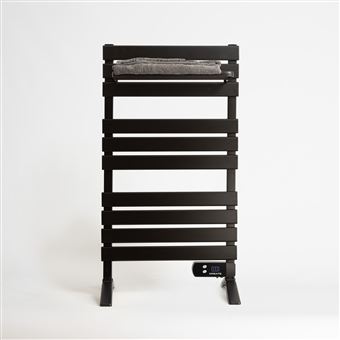 Toalheiro elétrico com pernas CREATE | com prateleiras | Preto | 500 W | WARM TOWEL - 1