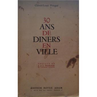 30 ans de diners en ville. - 1