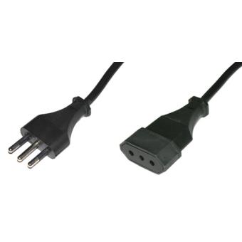 cabo de energia Link Accessori 02506 3m Power plug type L C13 coupler Preto - 1