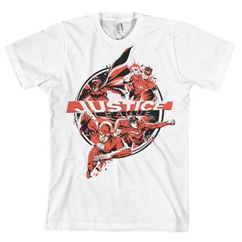T-shirt Justice League Heroes | Branco | XXL