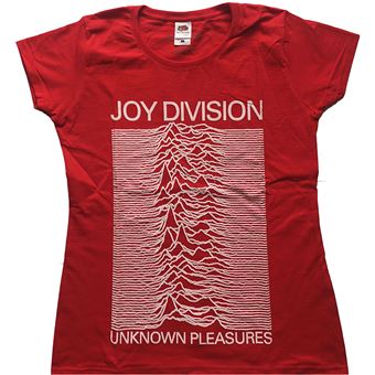 T-shirt Rock Off JOY DIVISION | Unknown Pleasures | Vermelho | XS | Corte de Senhora - 1