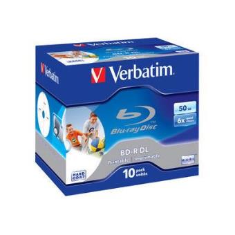 Verbatim BD-R DL 50GB 6x Wide Printable 10pk - 1