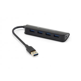 hub de interface Conceptronic C4PUSB3 USB 3.0 (3.1 Gen 1) Type-A 4800Mbit/s Preto