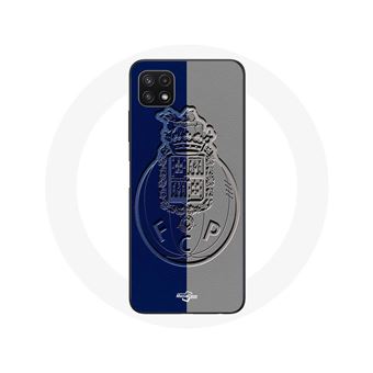 Capa Maniacase para Samsung Galaxy A22 5G FC Porto Fundo Azul e Cinza - 1