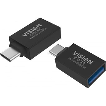 cabo de interface/adaptador de género Vision TC-USBC3A/BL  USB C USB 3.0 A Preto - 1