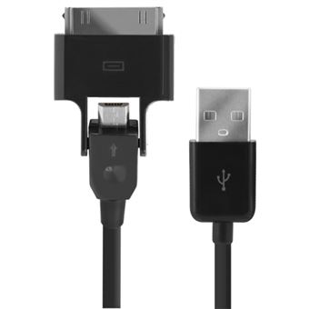 Cabo USB/Micro USB com adaptador Blueway para iPhone/iPad de 30 pinos - 1