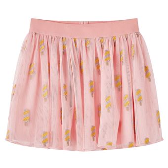Saia de tule para criança | vidaXL | rosa-claro 104 | 3 a 4 anos - 1