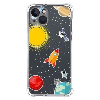 Capa Tumundosmartphone de silicone anti-choque para iPhone 13 (6.1) design do  Space Drawings - 1