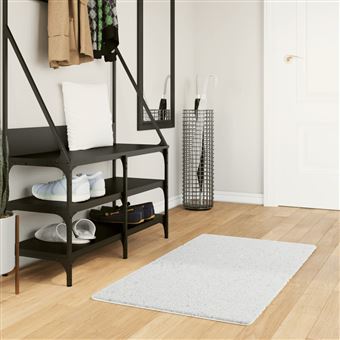 Tapete de pelo curto vidaXL OVIEDO | 60x110 cm | cinzento - 1