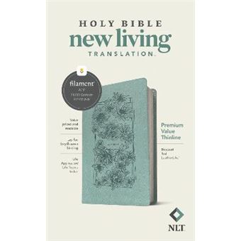 Nlt Premium Value Thinline Bible, Filament Edition, Teal - 1