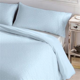 Capa de edredão HOGARMYCTEX | reversível | 50% poliéster, 50% algodão | impressão de toupeira | 150x220cm | Azul - 1