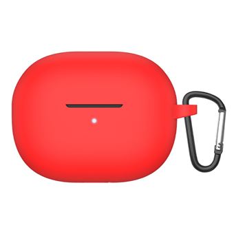 Capa de Silicone à prova de choque com mosquetão, vermelho Magunivers para Xiaomi Redmi Buds 3 Youth Edition - 1