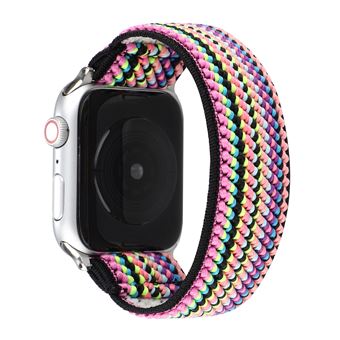 Bracelete de Nylon HSMY Extensível Trançado para Apple Watch Series 6/ SE/ 5/ 4 | 44 mm - Multicolor 16 - 1