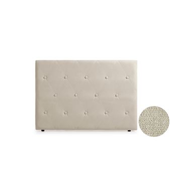 Cabeceira Estofada Moonia Venice Aqualine | 100 X 115 X 12 cm | Bege Tostado - 1