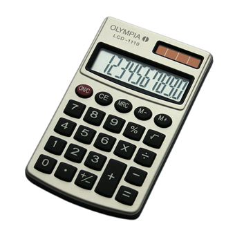 Calculadora Olympia LCD 1110 | Prateado - 1