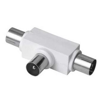 Adaptador para Cabos Hama Antenna Distributor Coaxial Male Plug - 2 Coaxial Female - 1