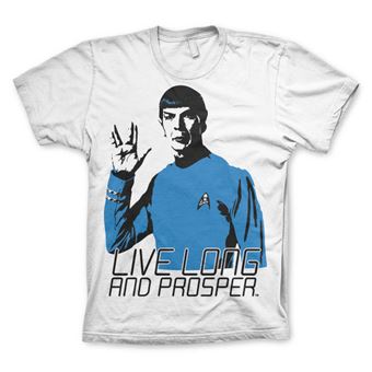 T-shirt Star Trek - Live Long And Prosper | Branco | L