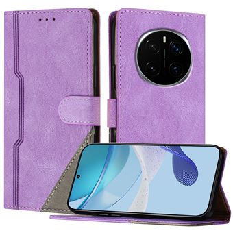 Capa FOXDOCK para Honor Magic 7 | Fecho Magnético | Pele TPU Macia | 3 Compartimentos para Cartões | Função de Suporte | Roxo - 1