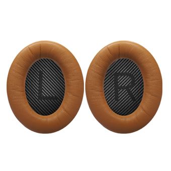 Almofadas HSMY para Auscultadores Bose Quiet Comfort QC25 QC35 QC15 QC2 AE2 AE2i AE2w - Castanho e Preto - 1