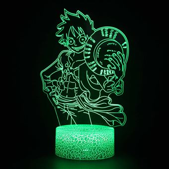 Lâmpada 3D HSMY | Infantil | Multicolorido com Controlo Remoto | One Piece | 1554 - 1