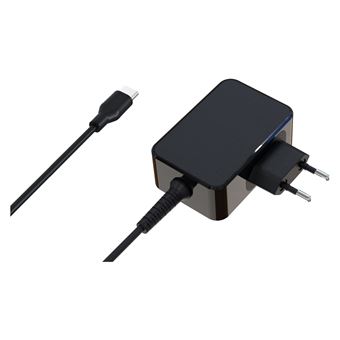 Carregador de Dispositivos Móveis LC-Power LC-NB-GAN-45-C | Preto - 1