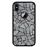 Capa Tpu Hapdey para Iphone X - Xs | Design Mosaico de Parede de Pedra Abstrato e Moderno - Preto_0