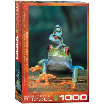 Puzzle Eurographics Animais Red-Eyed Tree Frog 1000 Peças - 1