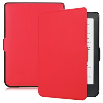Capa PU Magunivers ereader aleta inteligente vermelho para Kobo Clara HD - 1