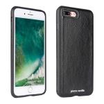 Capa de couro Pierre Cardin genuíno Preto original para Apple iPhone 8 Plus iPhone 7 Plus