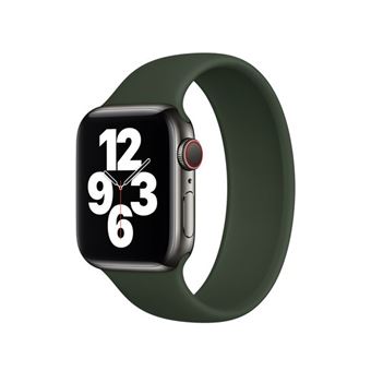 Bracelete Silicone Solo Gift4Me para Apple Watch Ultra | 49mm | Pulso:190-200mm - Verde Escuro - 1