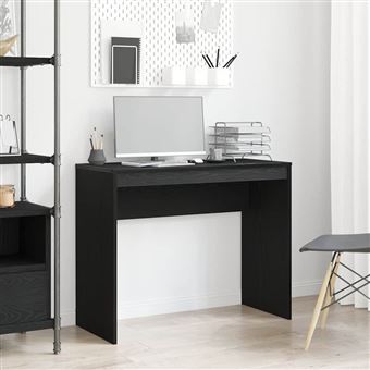 Secretária vidaXL | 90x40x72 cm | derivados de madeira carvalho preto - 1