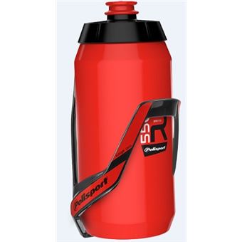 Kit De Garrafa Polisport Pro + R550 Garrafa 550 ml - Vermelho - 1