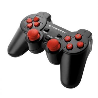 Comando Gamepad WPS Warrior | PC Dual | Vibração | Vermelho - 1