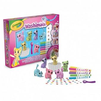 Washimals Pets Banheira 6 Pets Cores Pastel Crayola - 1