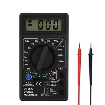 Multímetro Digital Portátil Sanda SD-4776 | Medição de Tensão, Corrente e Resistência | Preto - 1
