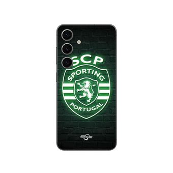Capa Maniacase para Samsung Galaxy S24 PLUS SCP SPORTING PORTUGAL FUNDO PRETO LUMINOSO - 1